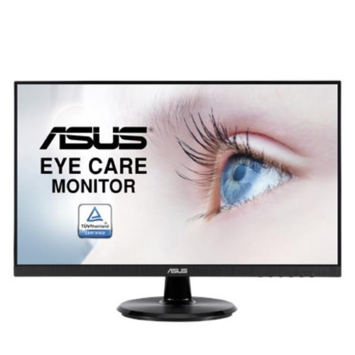 ASUS VA24DQF - Monitor a LED - gaming - 24" (23.8" visualizzabile) - 1920 x 1080 Full HD (1080p) @ 100 Hz - IPS - 250 cd/m² - 1300:1 - 1 ms - HDMI, DisplayPort - altoparlanti - nero
